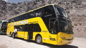 Our bus to Santiago, not so Rapido thanks to a 3 hour delay at the border