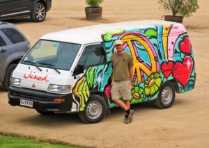 Amanda, always easy to find in a car park