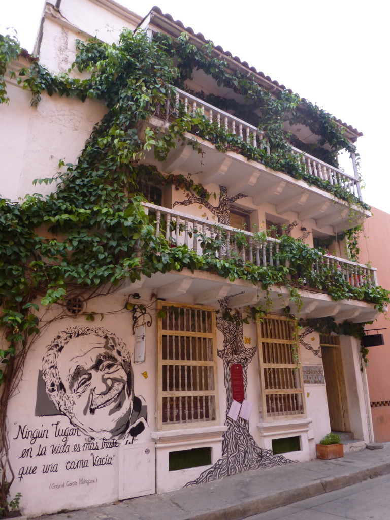 Street Art on the front of Bacco Trattoria