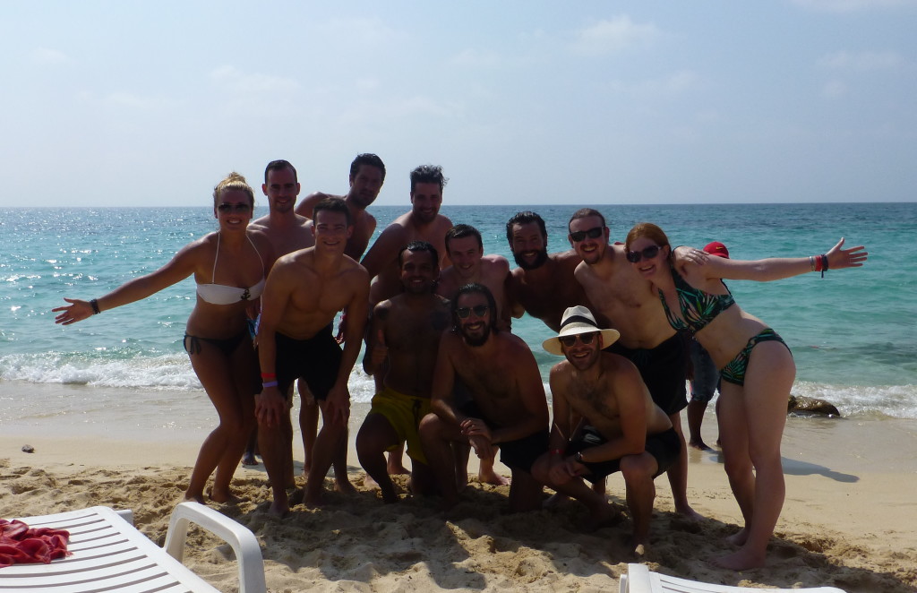Group Shot - Playa Blanca, Isla Baru