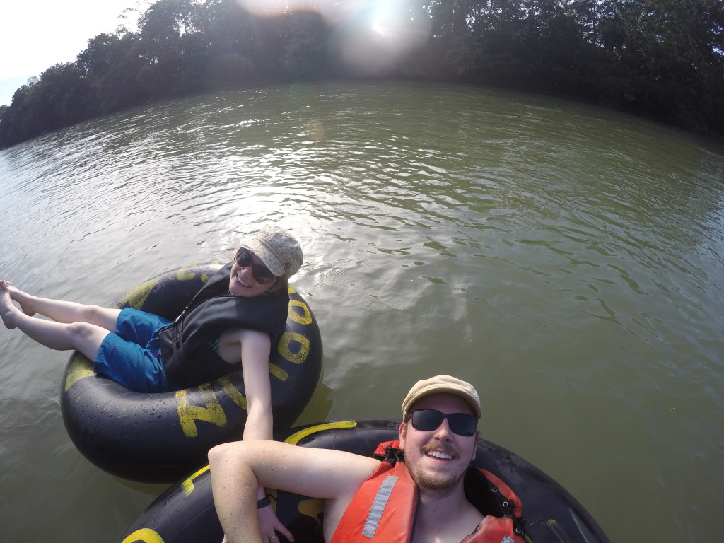 Tubing on the Rio Napo