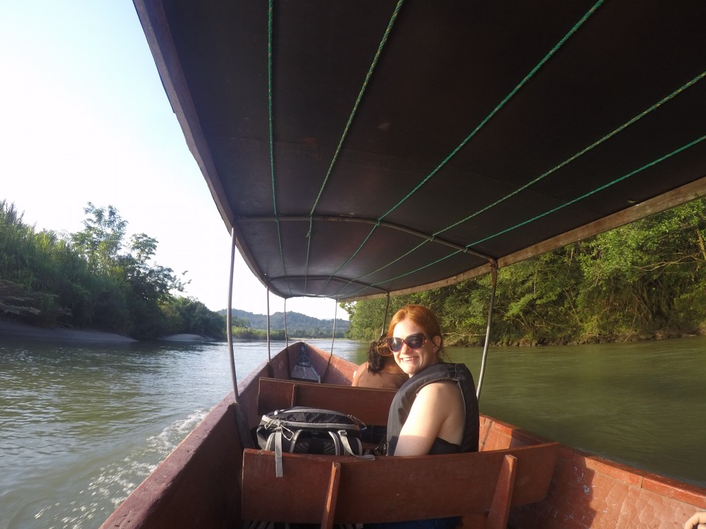 Alex enjoying a cruise on the Rio Napo
