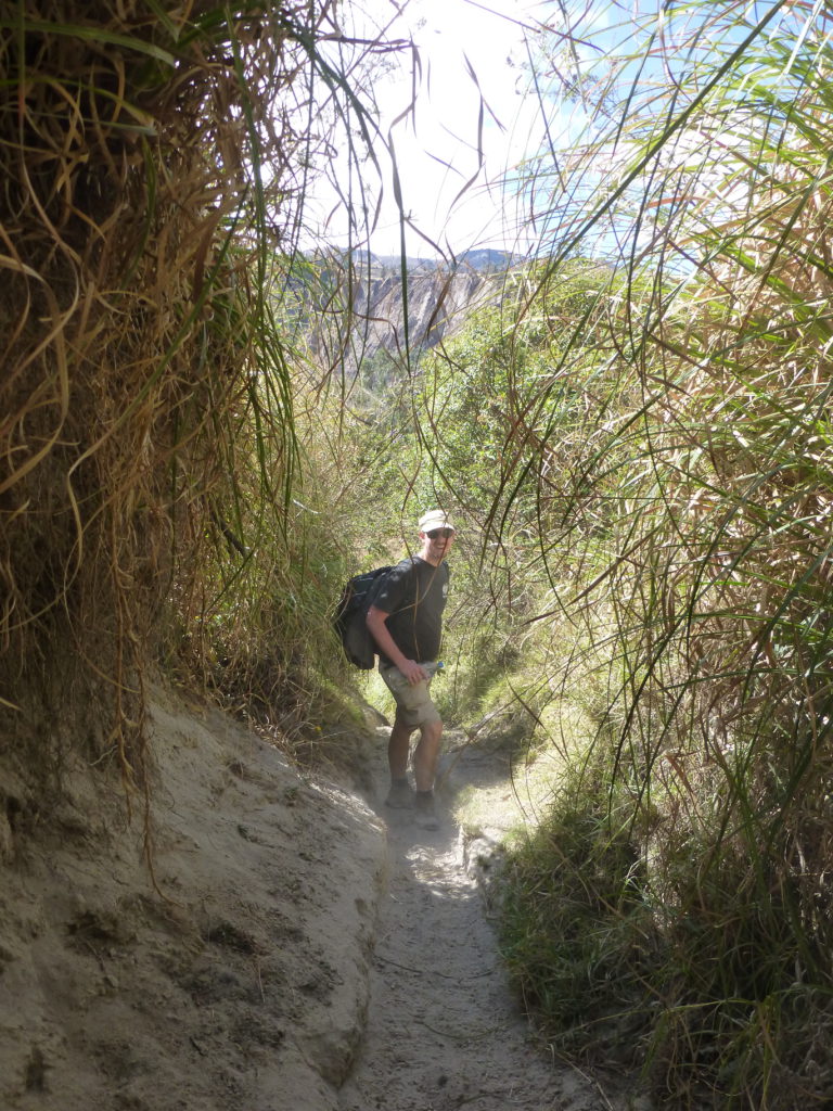 Chris on the trail