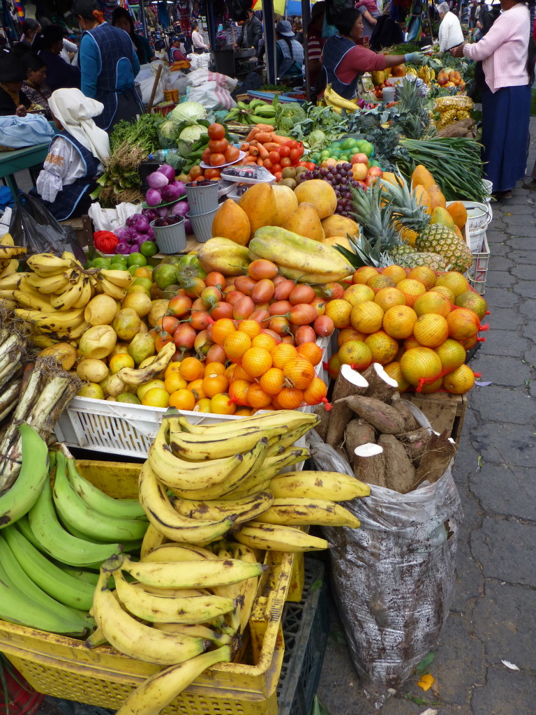 Fresh fruit at Otavalo market