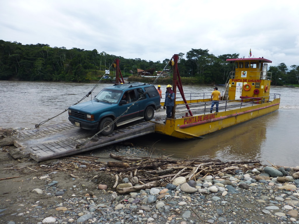 Getting onto the car ferry