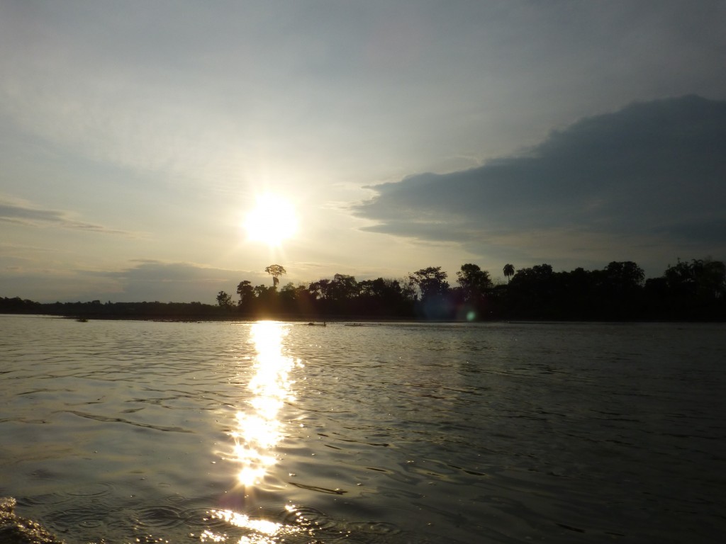 Sunset over the Rio Napo