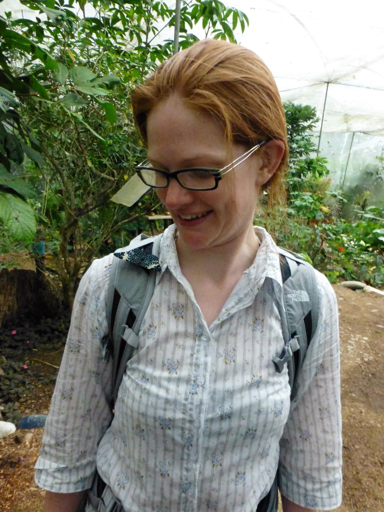 Alex becomes home to a friendly butterfly