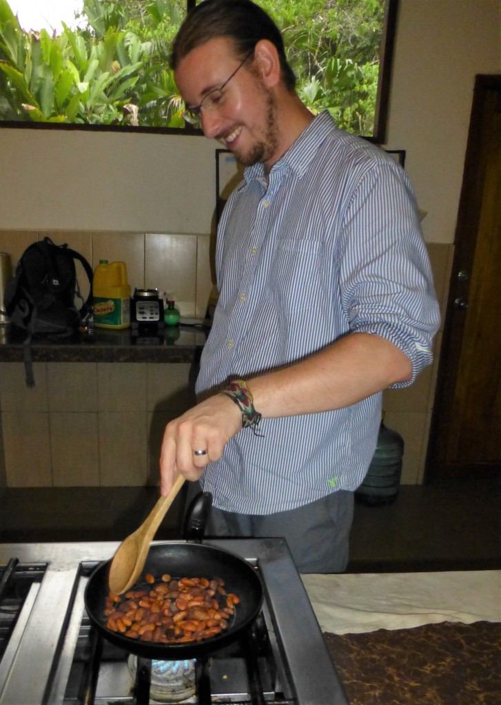 Toasting Cocoa Beans