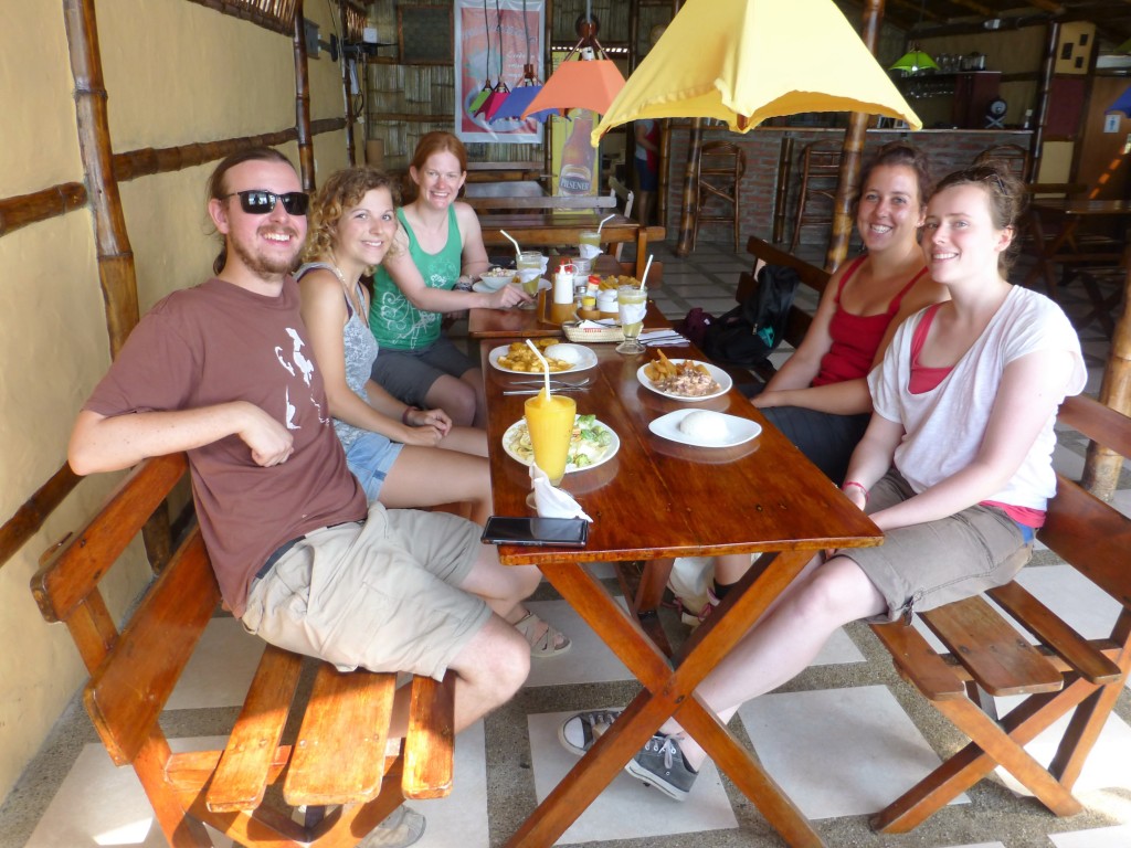 Lunch at Playa de Crucita