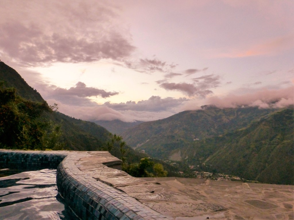The view from the best baños in Baños
