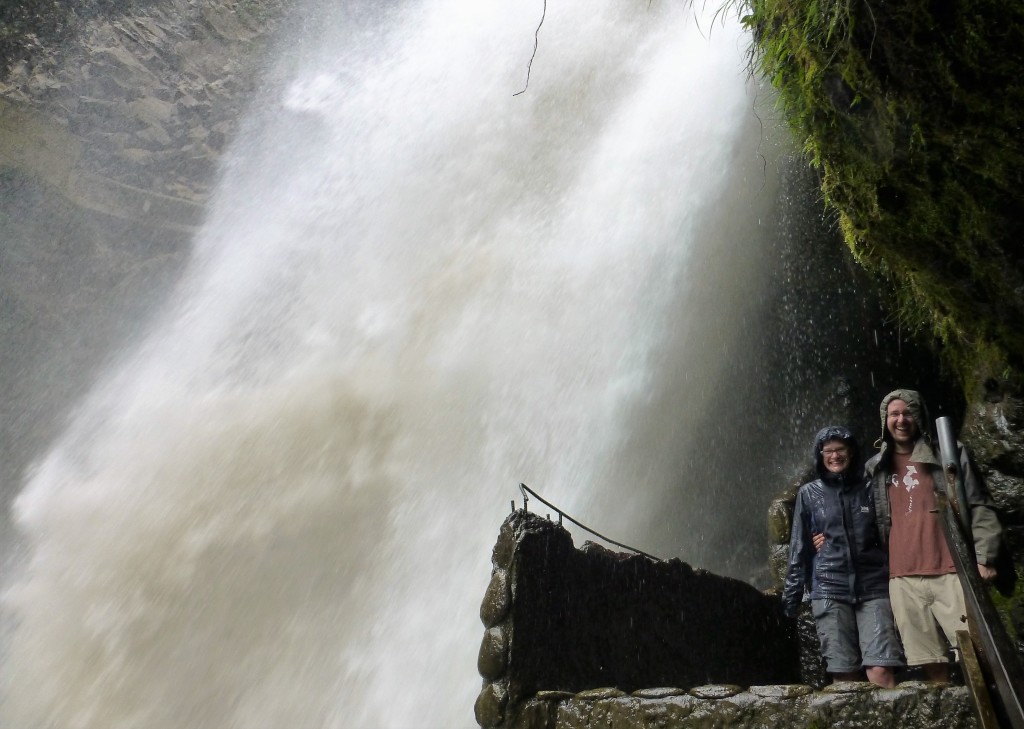 Under the Pailon del Diablo