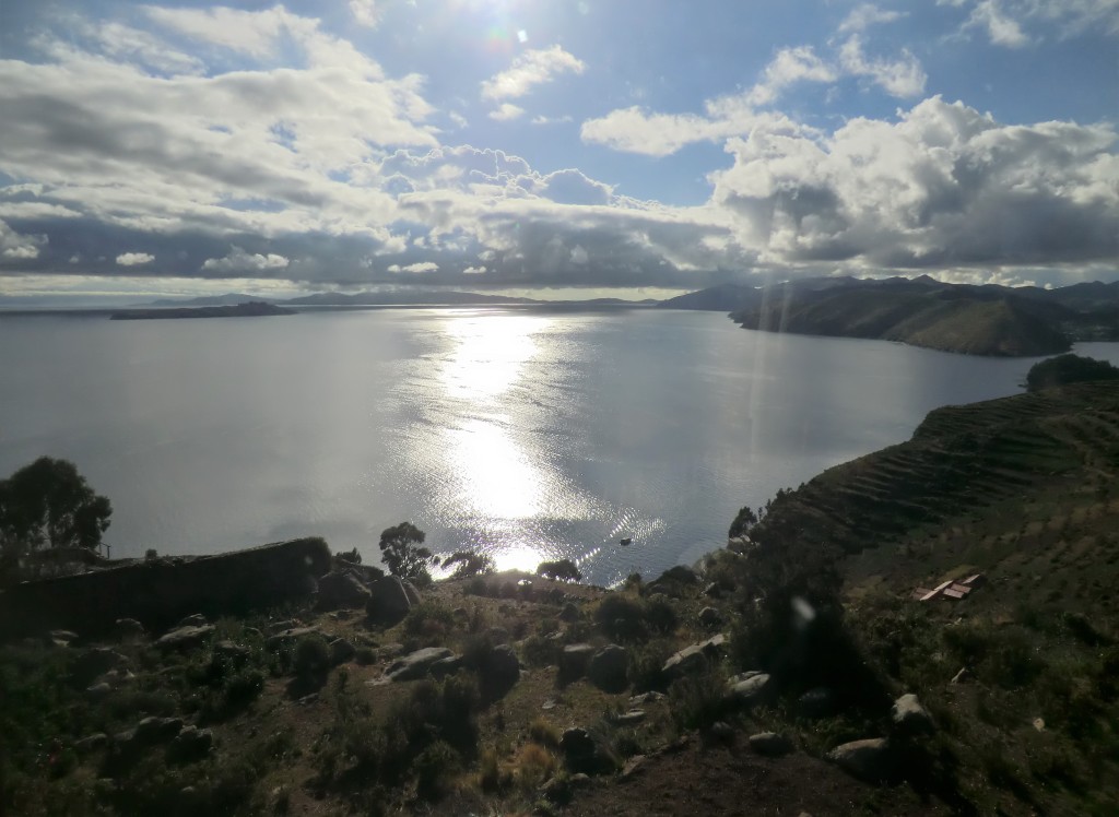 View over Lake Titicaca from Isla del Sol