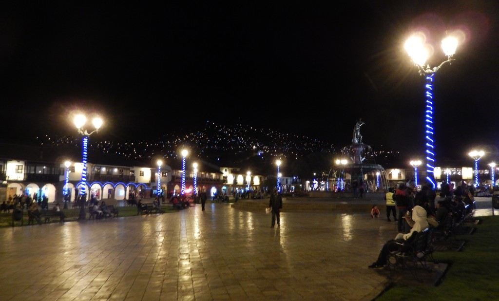 Plaza de Armas at night