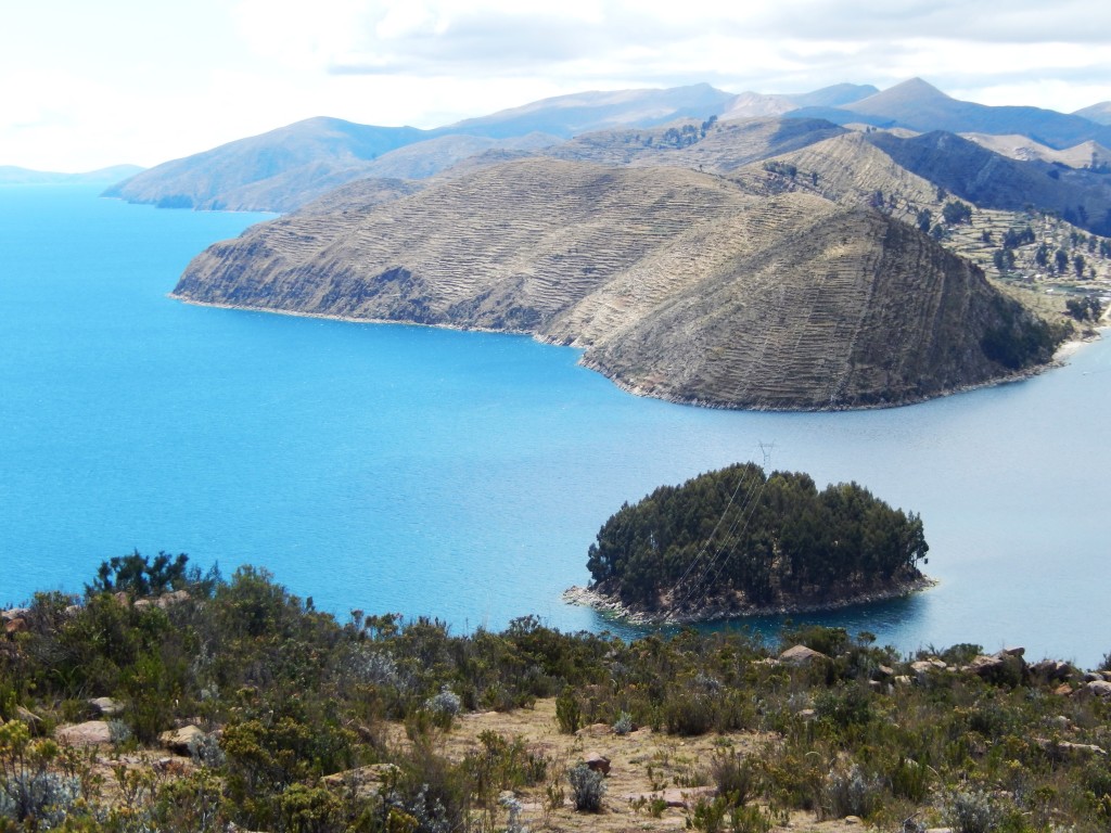 View back to the mainland