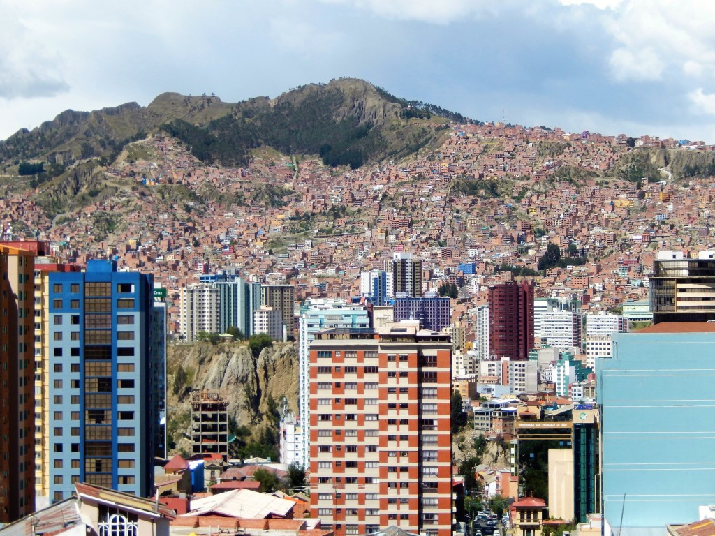 View from the cable cars, La Paz