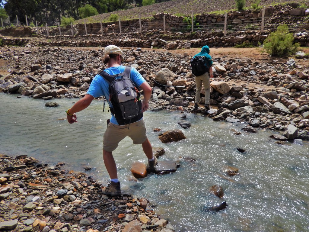 Crossing the river