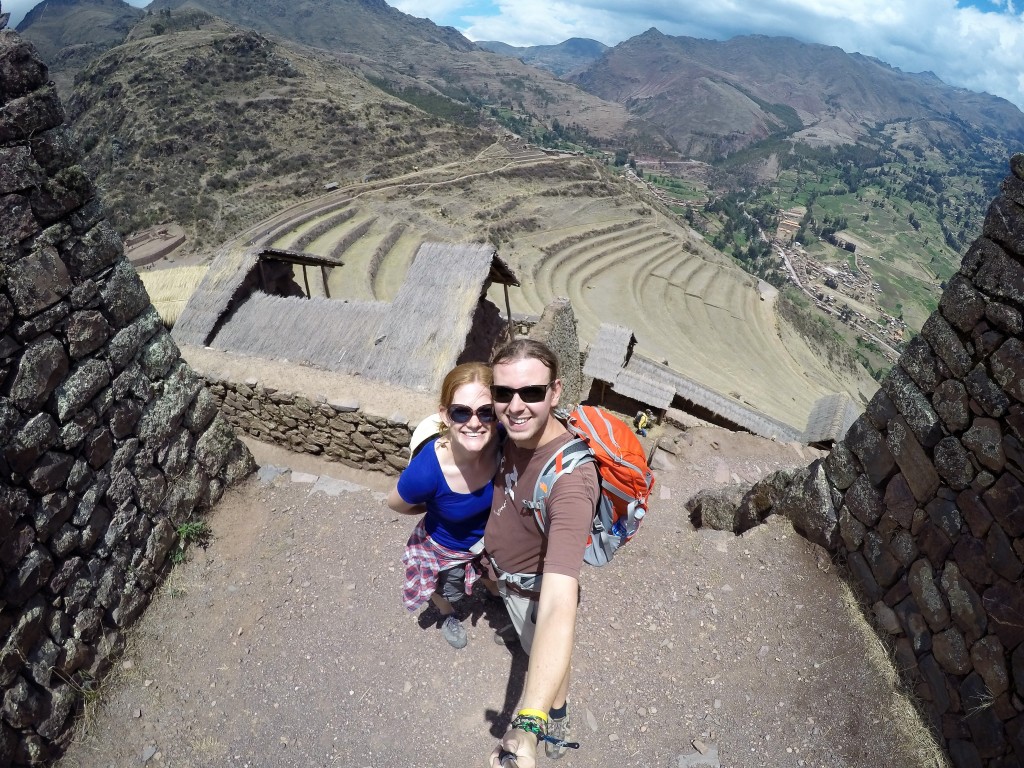 Us at Pisac Inca ruins