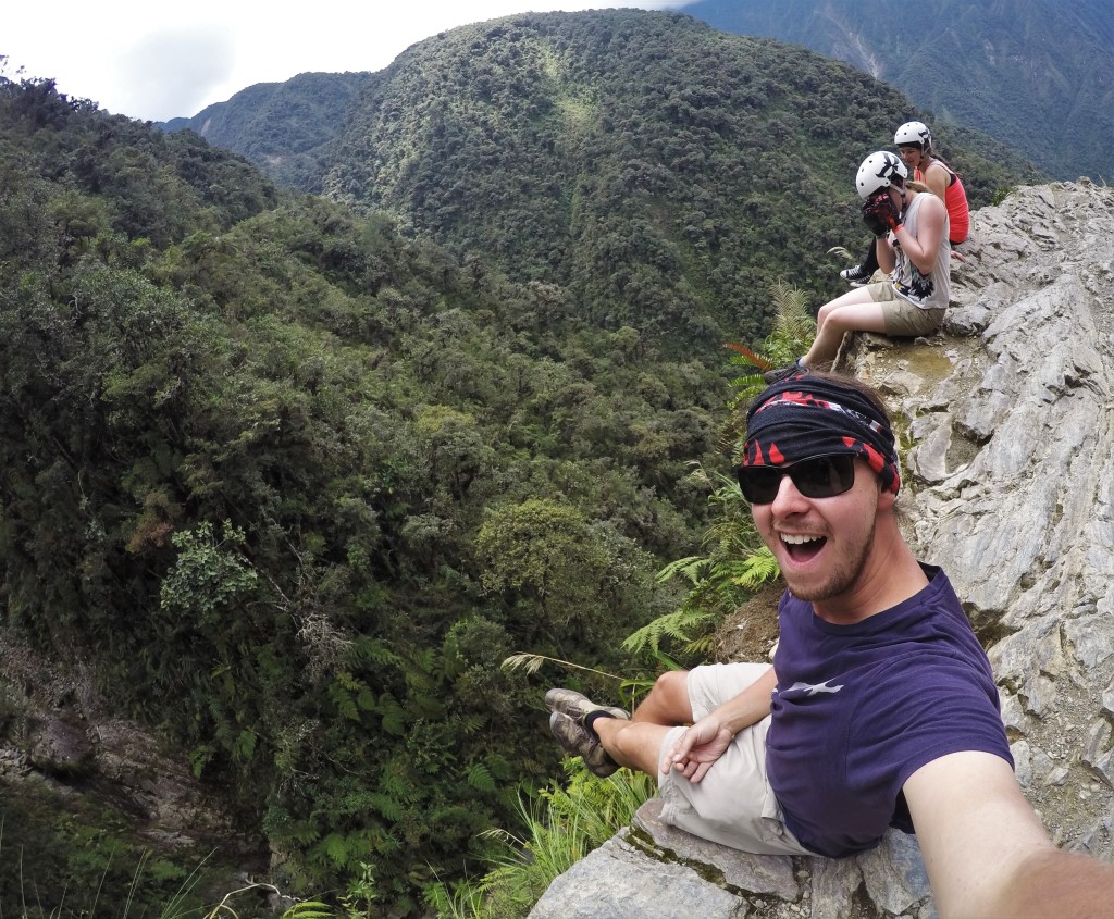 On the edge of Death Road
