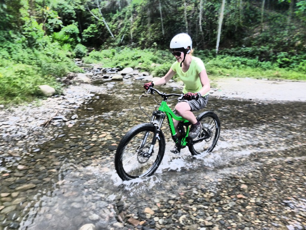 River crossing on Death Road