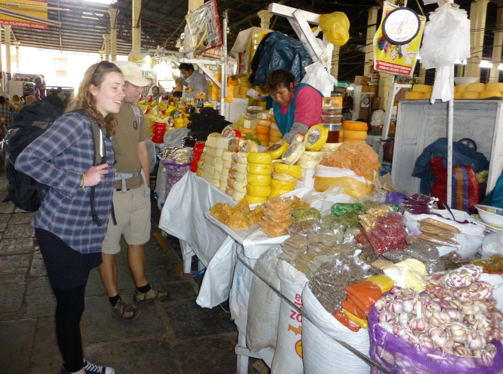 More than one type of cheese at the San Pedro market