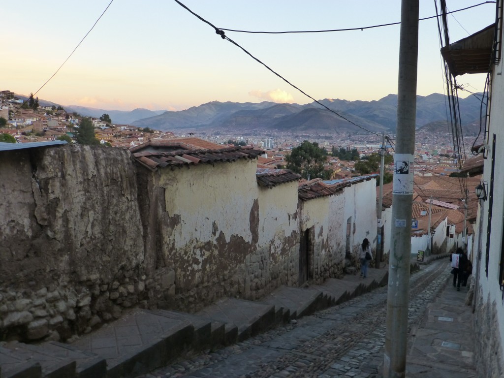 Cusco at sunset