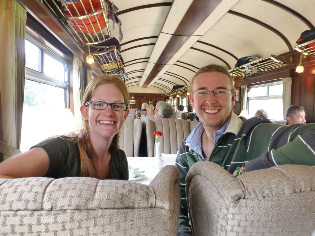 Us on the train to Puno