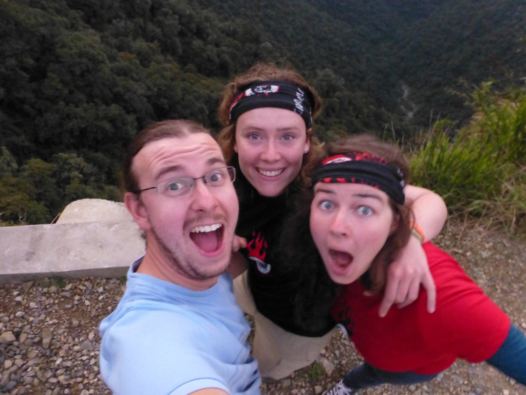 Posing on the edge of Death Road