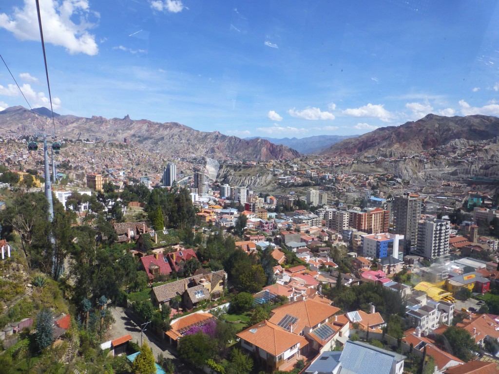 View from the cable car, La Paz