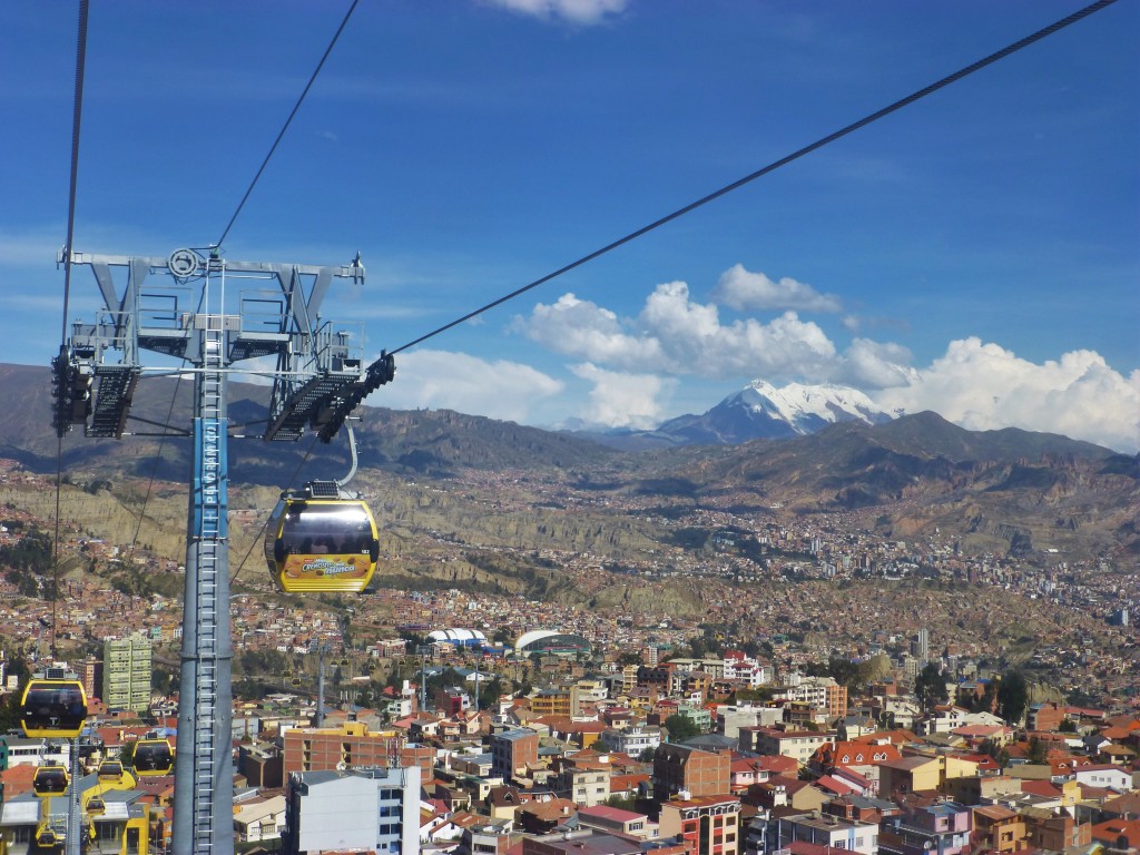 View from the cable car, La Paz