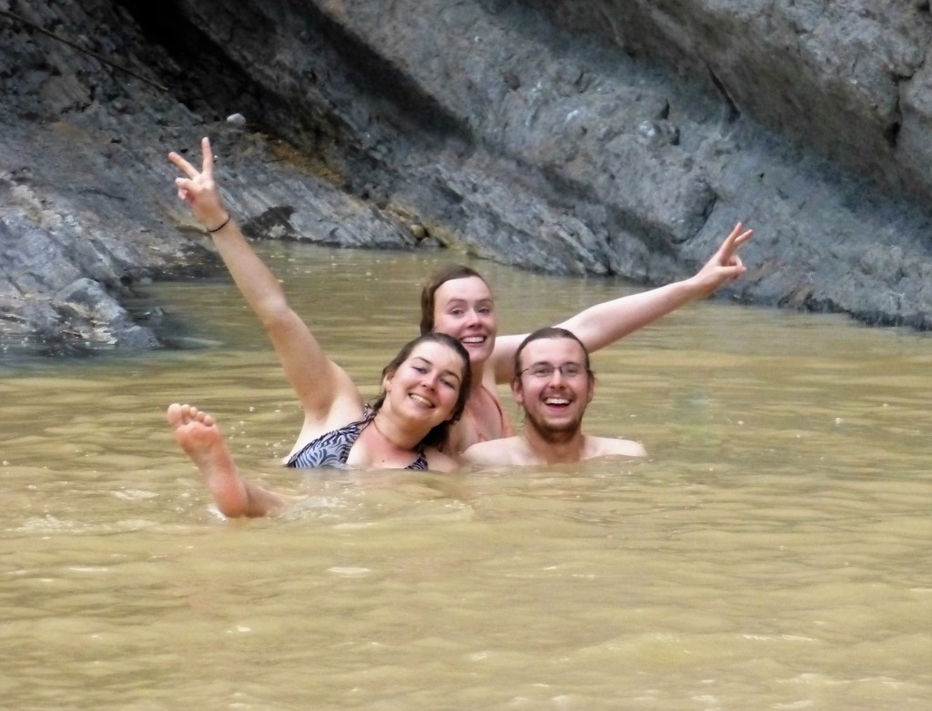Swimming in the brown pool