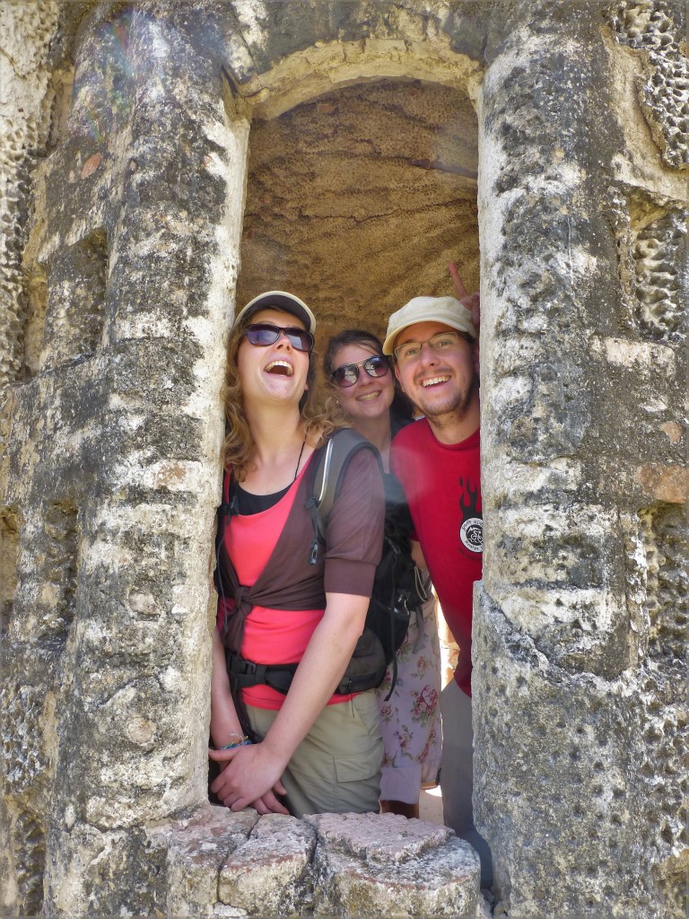 In the gardens at the Castillo de La Glorieta