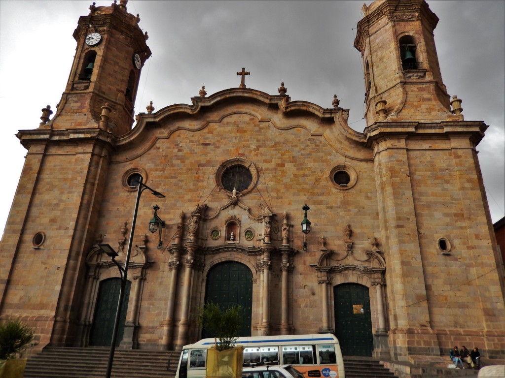 Church on the main square in Potosi