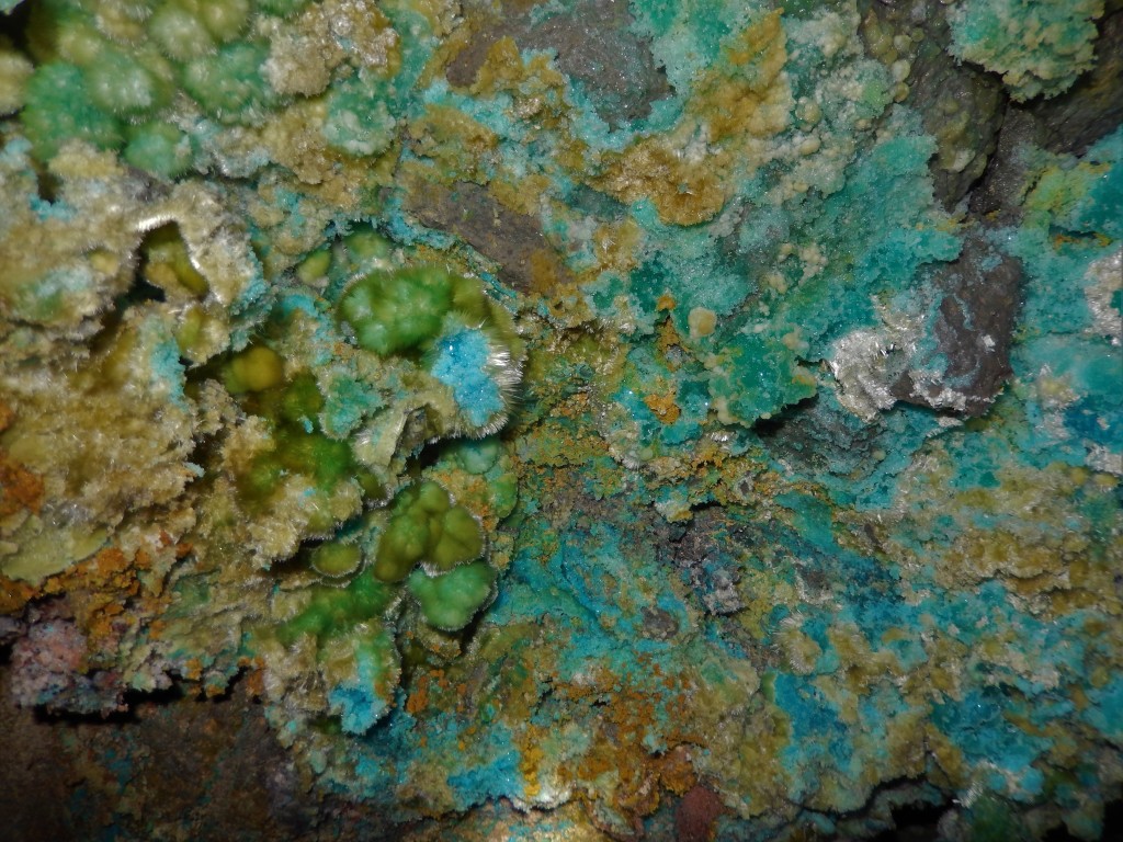 Minerals on the walls