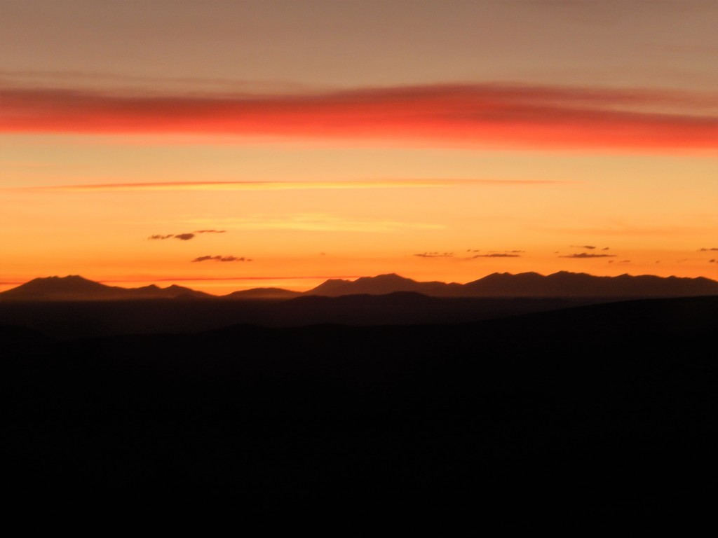 Sunset in the desert