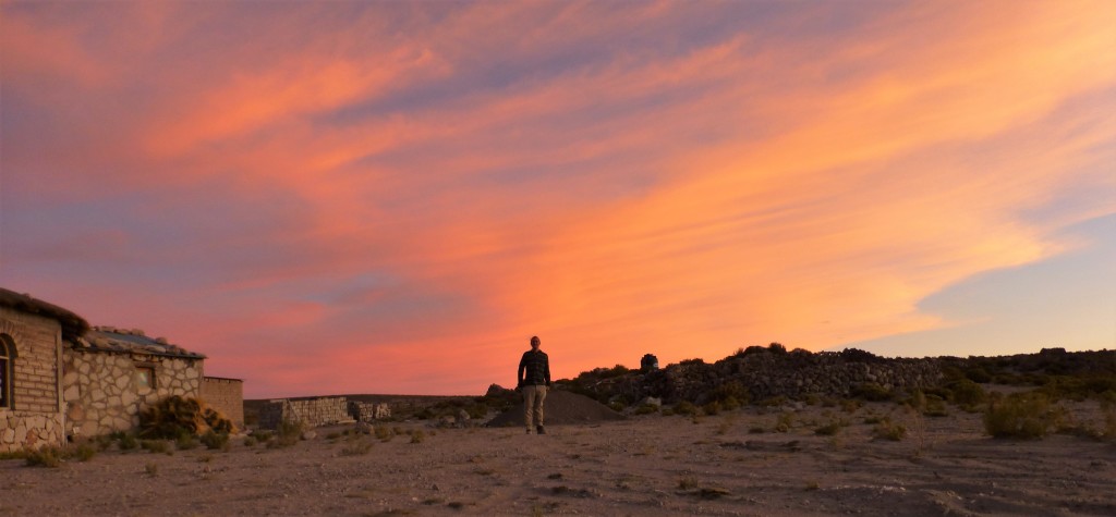 Sunset in Uyuni