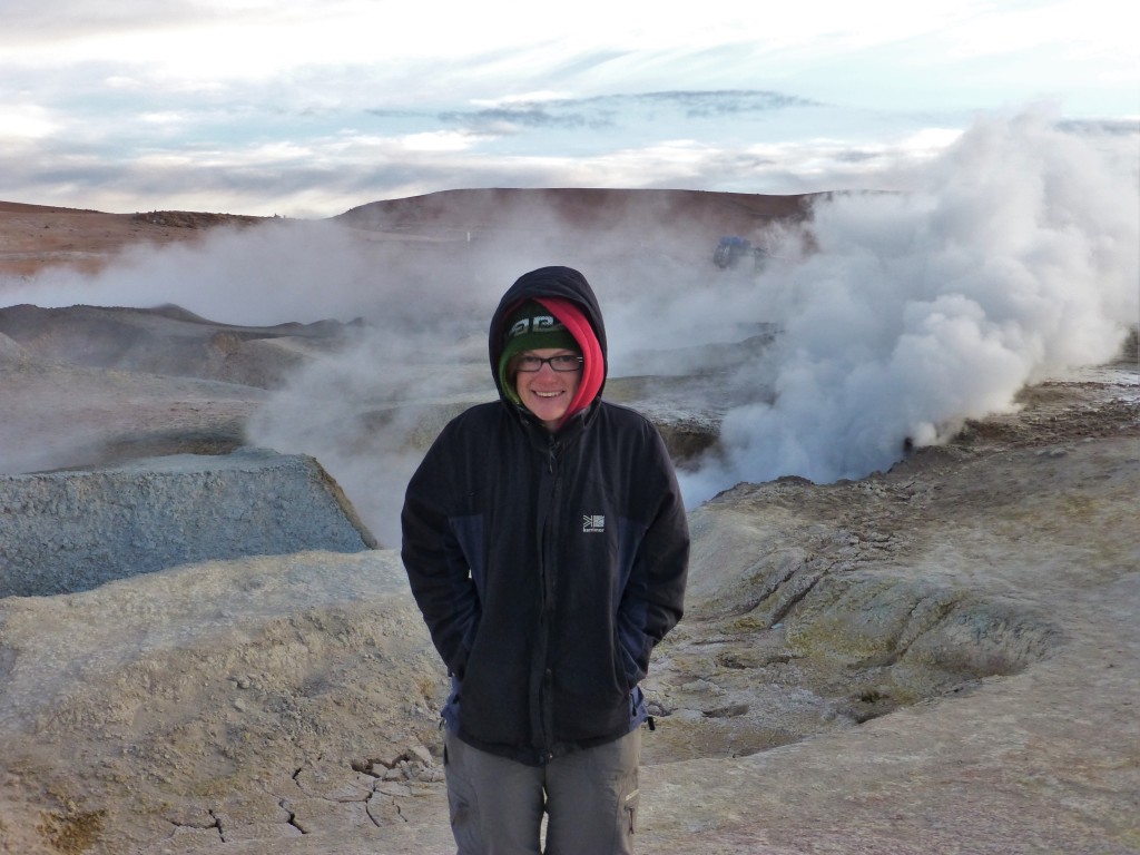 Early morning geysers
