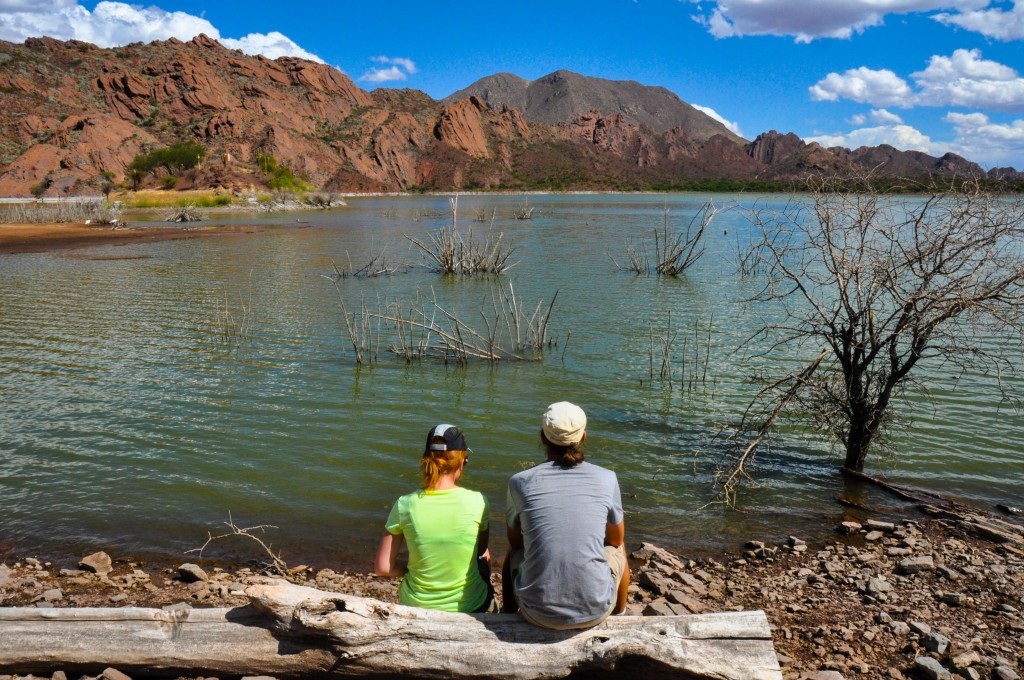 Relaxing at Laguna de Brealito