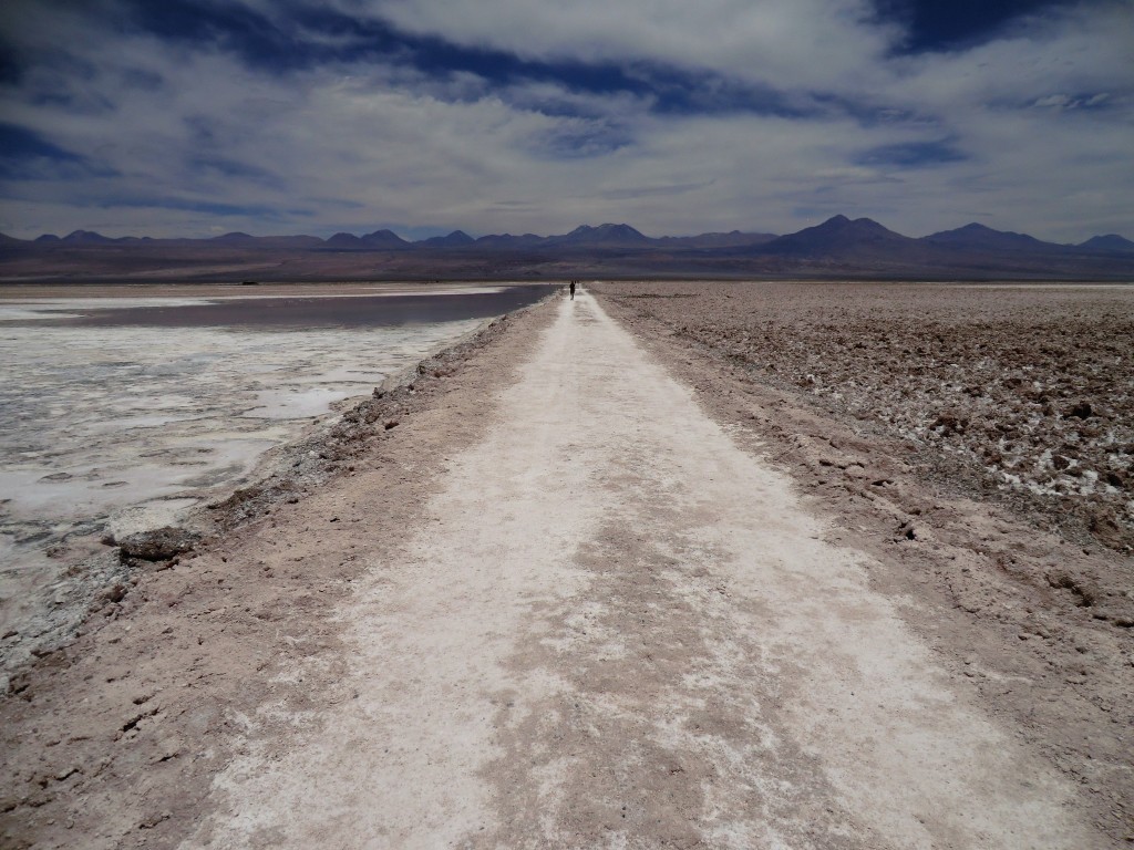 Salt path on the Salar de Atacama
