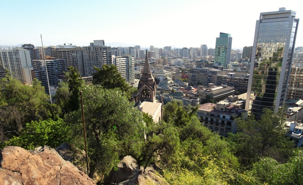 Santiago from the top of Cerro Lucia