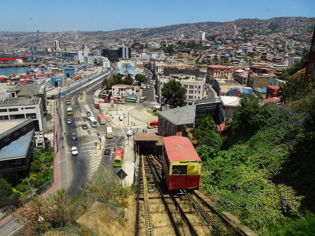 Ancient ascensors in Valparaiso