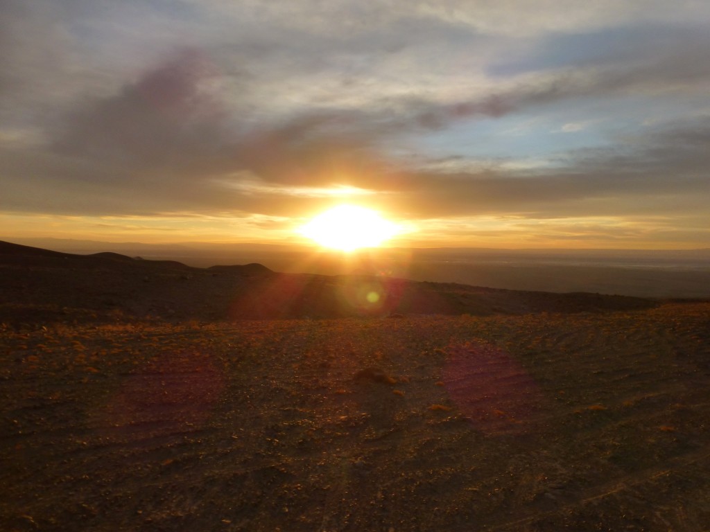 Sunset over the Atacama desert