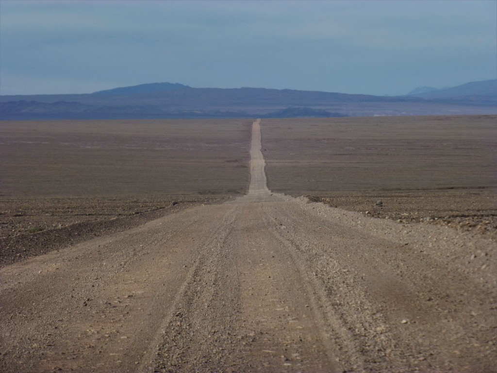 A dirt road that continues forever