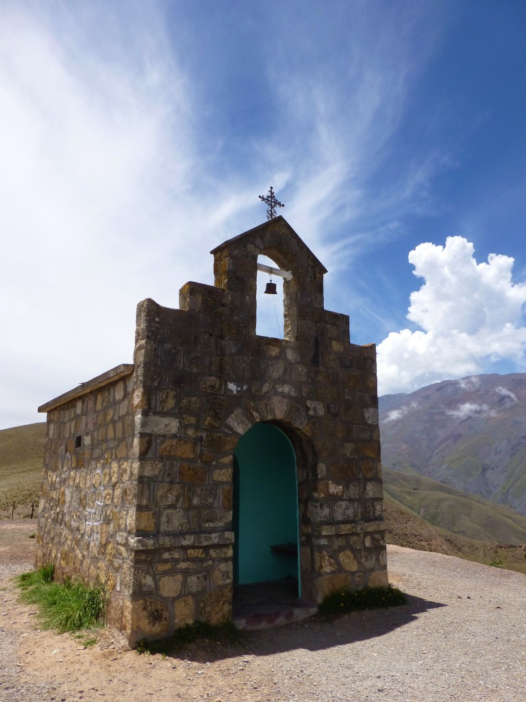 Small and picturesque church on a hill-top