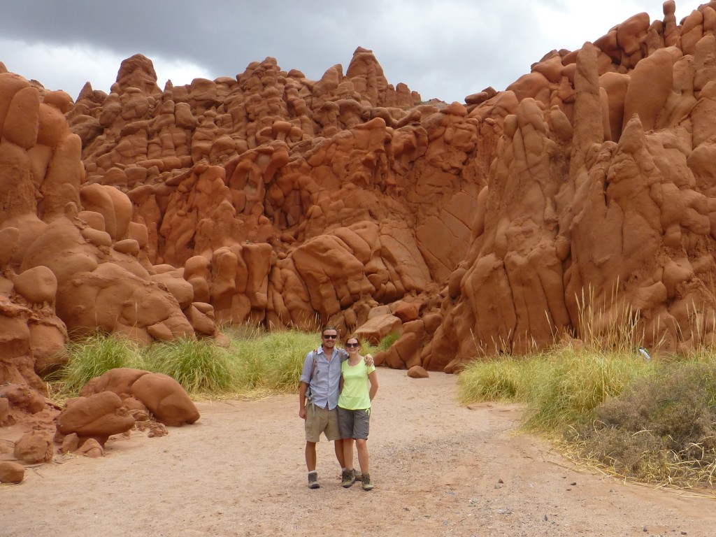 The surreal red rocks of the Caves of Acsibi