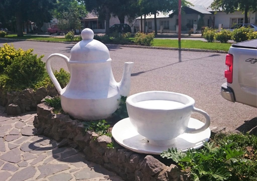 Outside the Welsh tea room in Trevelin, Argentina