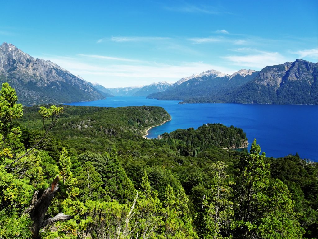 The view from the top of Llao Llao, near Bariloche