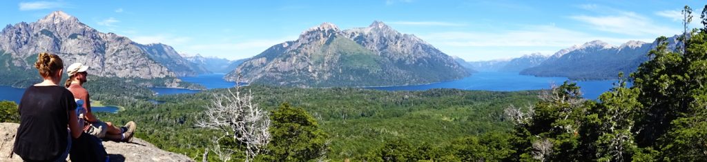 The view from the top of Llao Llao, near Bariloche