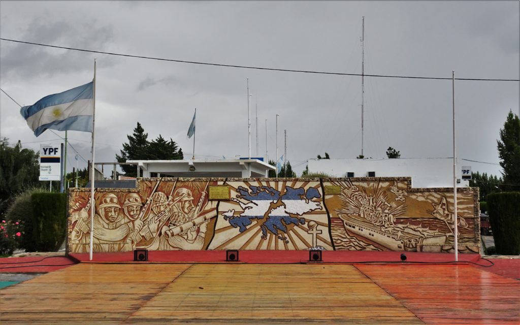 Memorial to the Falklands war in Los Antiguos, Argentina