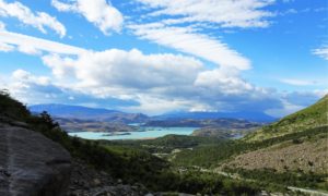 The view down to Lago Nordenskjöld