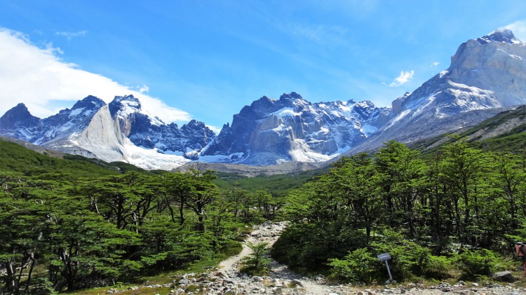 Looking up to the mountains